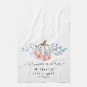 Paño De Cocina Baby Shower Chica Floral Rosa