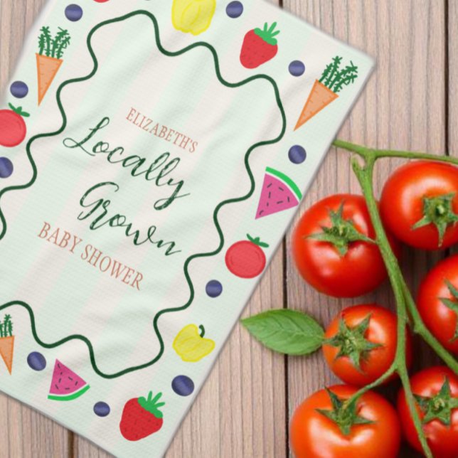 Paño De Cocina Baby Shower en el mercado de agricultores locales (Subido por el creador)