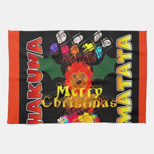 Paño De Cocina Baby Simba Merry Christmas (Horizontal)