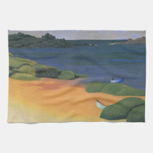 Paño De Cocina Bahía de Tregastel de Felix Vallotton, Arte Fino