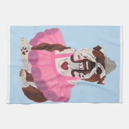 Paño De Cocina Bailarina Bulldog