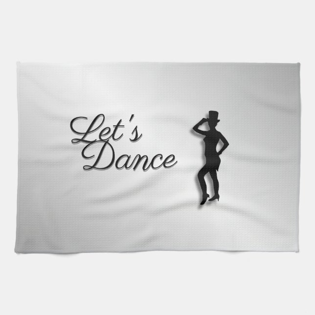 Paño De Cocina Bailarina de Tap Vamos a bailar (Horizontal)