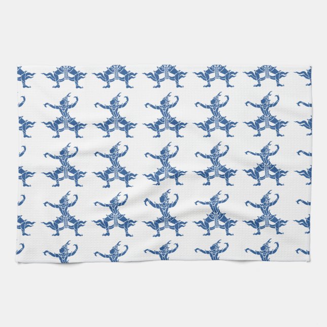 Paño De Cocina Bailarina tailandesa ⚠ ⚠ Rótulo tailandés (Horizontal)