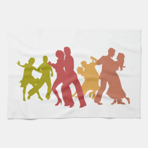 Paño De Cocina Bailarines coloridos del tango