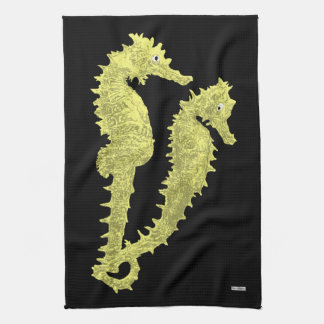 Paño De Cocina Baile De Los Caballos De Mar (Amarillo)