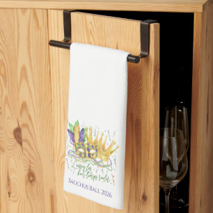 Paño De Cocina Baile de Mardi Gras personalizado