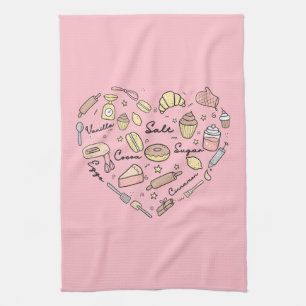 Paño De Cocina Baker Heart Funny Bakery Baking Pastry Chef