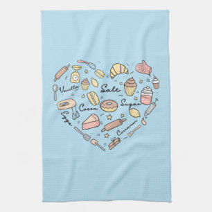 Paño De Cocina Baker Heart Funny Bakery Baking Pastry Chef