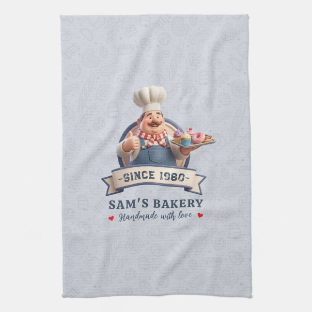 Paño De Cocina Bakery Store Pastry Chef Desserts Sweets Cake Shop (Vertical)