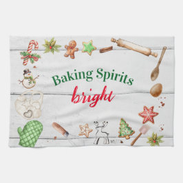 Paño De Cocina Baking Spirits Bright Navidad