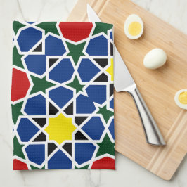 Paño De Cocina Baldosa de diseño del Patrón Geométrico Mosaico de