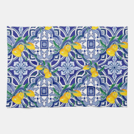 Paño De Cocina Baldosas azules,azulejos mediterráneos,majolica