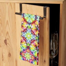 Paño De Cocina Baldosas mediterráneas, mosaicos de tinta de alcoh