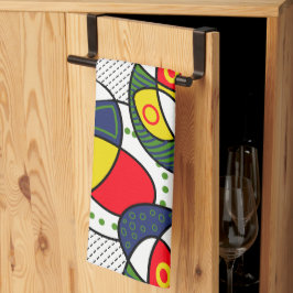 Paño De Cocina Ball de playa verde amarillo rojo