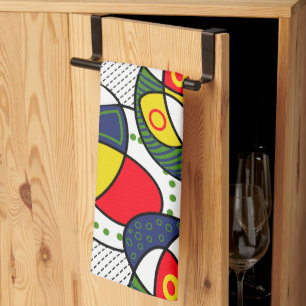 Paño De Cocina Ball de playa verde amarillo rojo