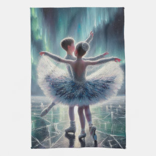 Paño De Cocina Ballet de Hielo Aurora