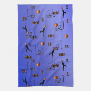 Paño De Cocina Baloncestistas, aros de tiro,