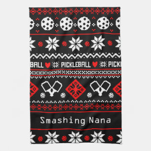 Paño De Cocina 😄 Baloncesto 🎄 Navidades feos Estilo suéter