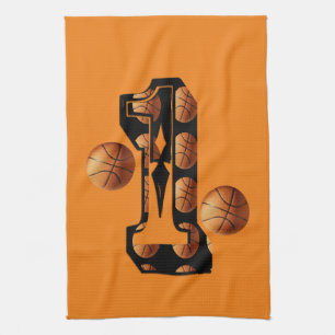 Paño De Cocina Baloncesto número uno,