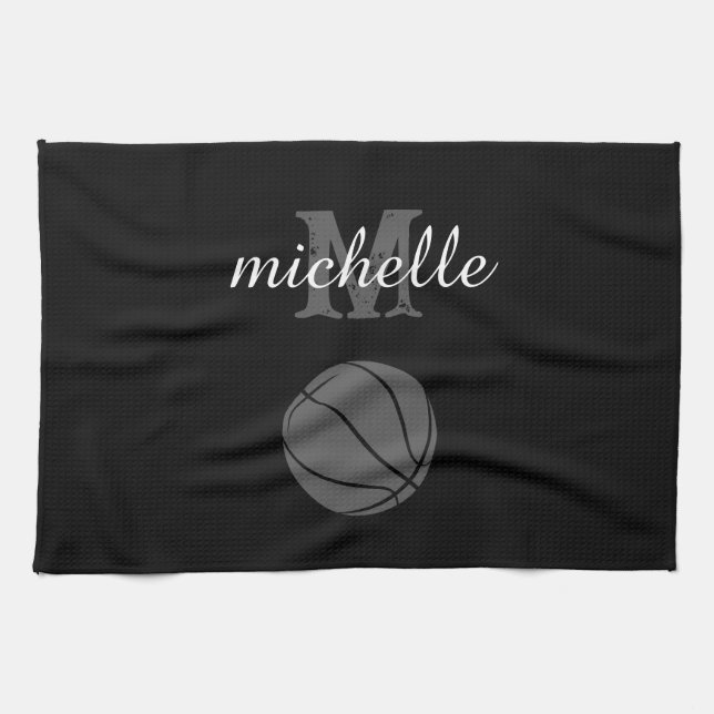 Paño De Cocina Baloncesto personalizado (Horizontal)