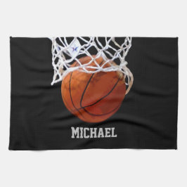 Paño De Cocina Baloncesto Su Nombre