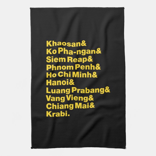 Paño De Cocina Banana Pancake Trail / Circuito (Vertical)