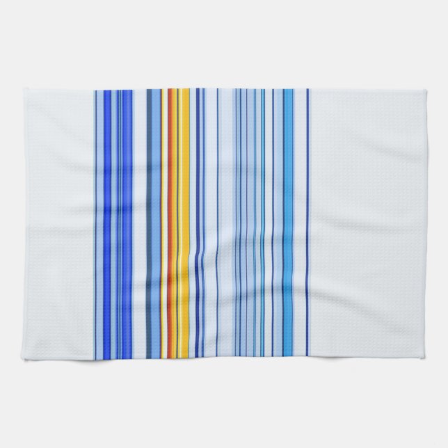 Paño De Cocina Banda azul y Naranja (Horizontal)