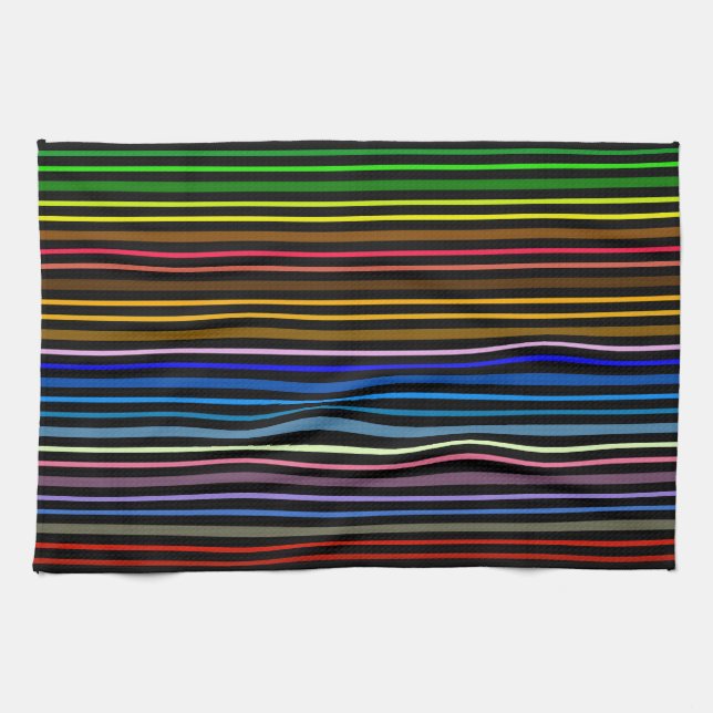 Paño De Cocina Banda de varios colores (Horizontal)