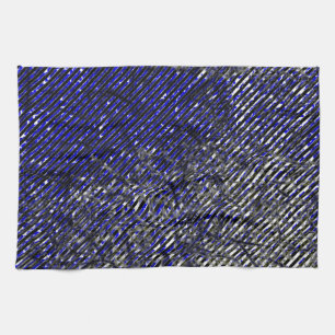 Paño De Cocina Bandas azules despegando tus colores