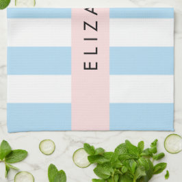 Paño De Cocina Bandas azules, Patrón rayado, Líneas, Su Nombre