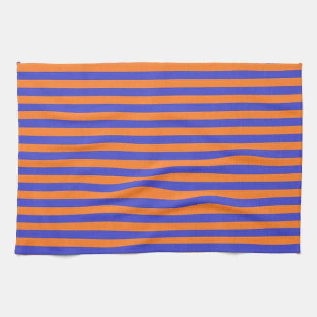 Paño De Cocina Bandas azules y Naranjas (Horizontal)