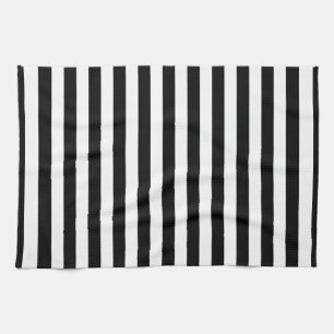 Paño De Cocina bandas bandera de Cornualles negro blanco línea pa
