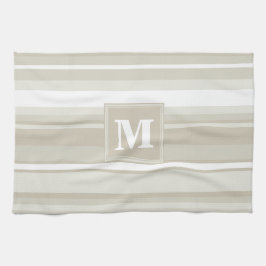 Paño De Cocina Bandas de arenisca monogramo