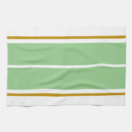 Paño De Cocina Bandas De Carreras Verde Clara Y Esporádica En Bla