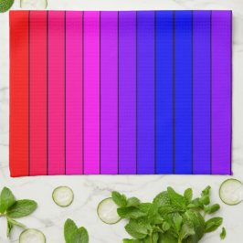 Paño De Cocina Bandas de degradado coloridas