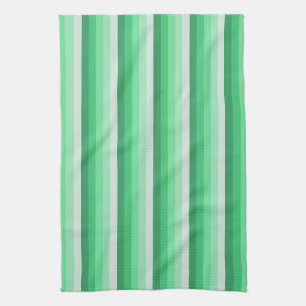 Paño De Cocina Bandas de sombra verdes