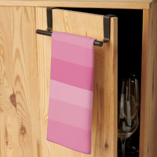Paño De Cocina Bandas desiguales - Rosa