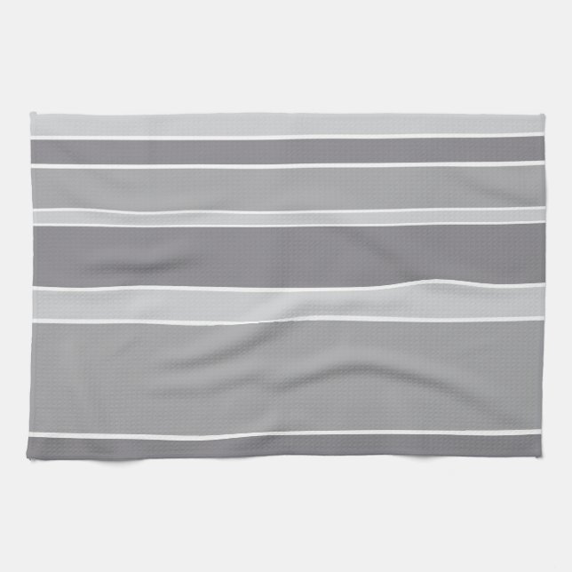 Paño De Cocina Bandas grises (Horizontal)