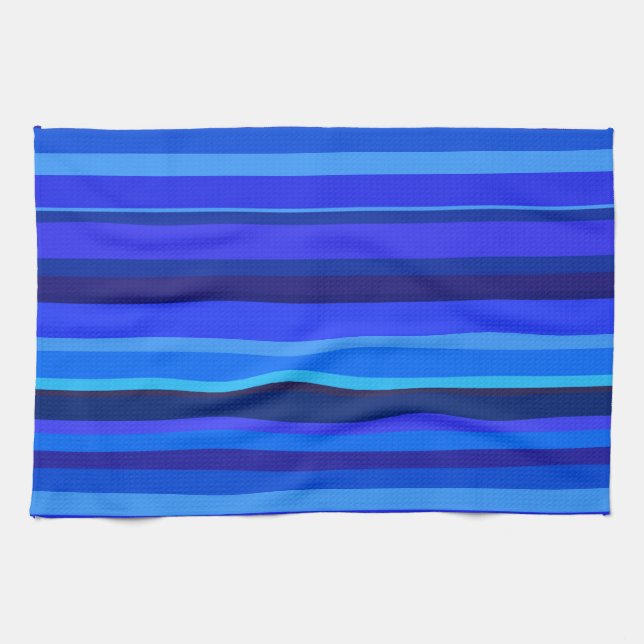 Paño De Cocina Bandas horizontales azules (Horizontal)