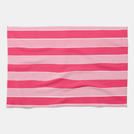 Paño De Cocina Bandas rosadas