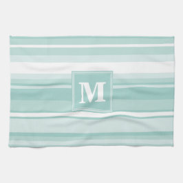 Paño De Cocina Bandas verdes monográficas