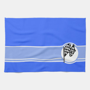 Paño De Cocina Bandera a cuadros; Azul