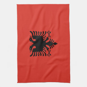 Paño De Cocina Bandera albanesa