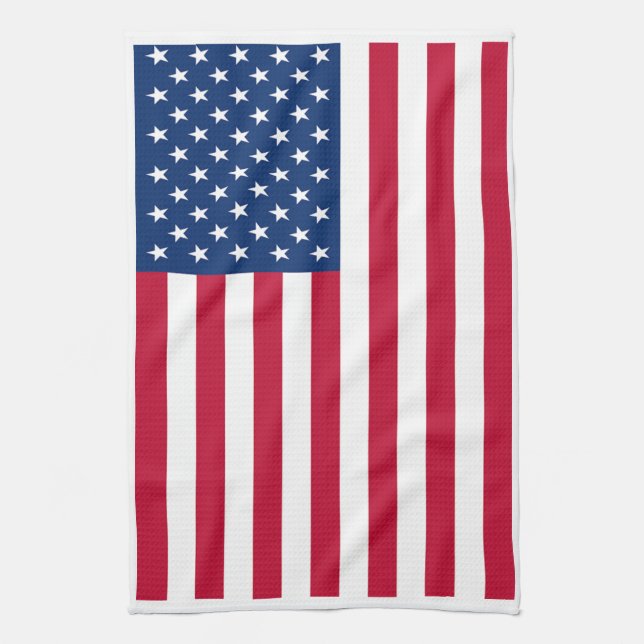 Paño De Cocina Bandera Americana (Vertical)