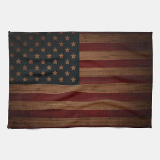 Paño De Cocina Bandera americana del vintage