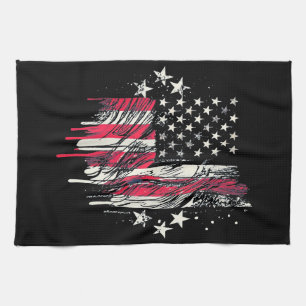 Paño De Cocina Bandera Americana Hombre EEUU Niño Bandera America