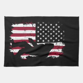 Paño De Cocina Bandera anglosajona patriótica con problemas