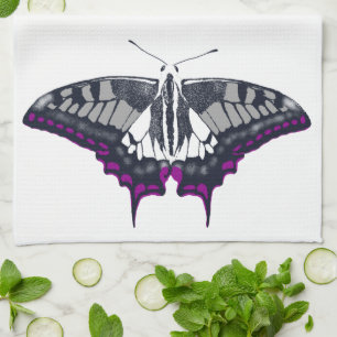 Paño De Cocina Bandera asexual mariposa de cerda