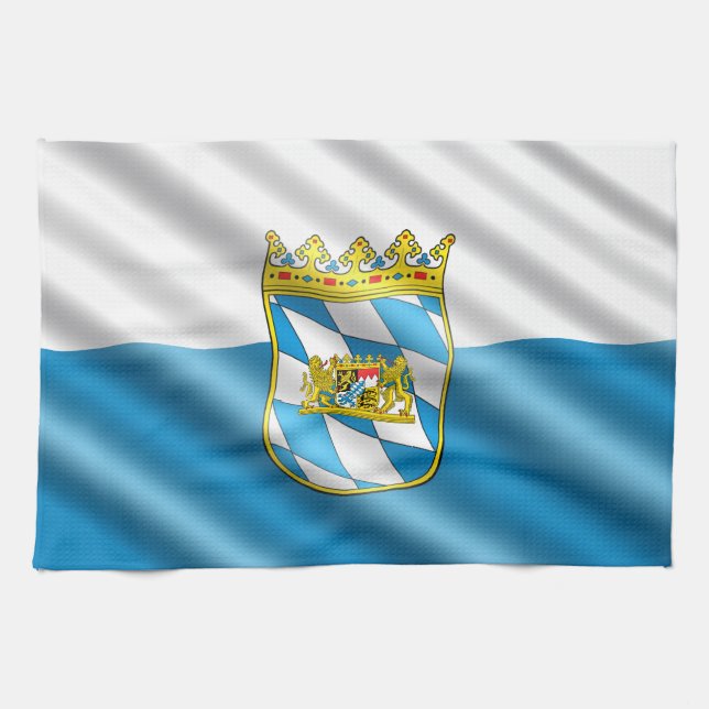 Paño De Cocina Bandera bávara (Horizontal)