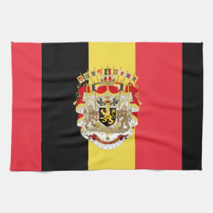 Paño De Cocina Bandera belga y COA